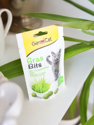 Ласощі GimCat GrasBits для котів, таблетки з травою, 65 шт, 40 г — Фото 4