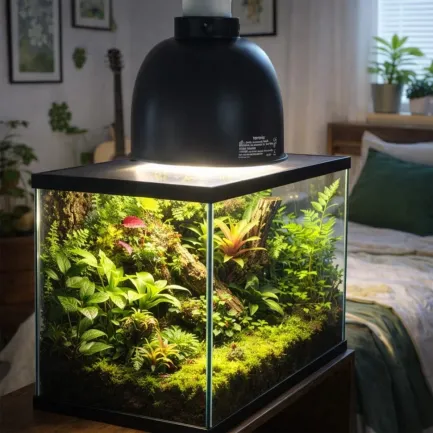 Світильник глибокий рефлекторний Terrario LUNOONE 2.0 E27 100W для локального обігріву тераріумів — Фото 3