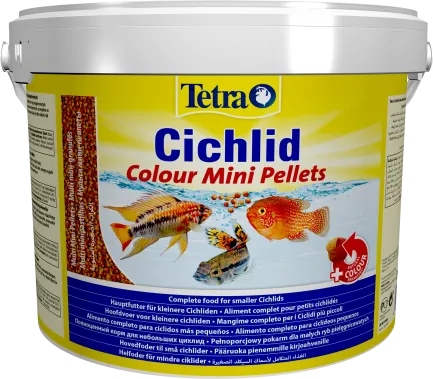 Корм Tetra Cichlid Colour Mini для невеликих цихлід, для яскравості забарвлення 10 л (гранули)