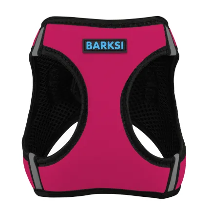 Шлея для собак Barksi Sport Vest неопрен 3D сітка рожева M — Фото 2