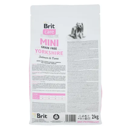 Сухий корм Brit Care GF Mini Yorkshire для йоркширських тер'єрів, з лососем та тунцем, 2 кг — Фото 2