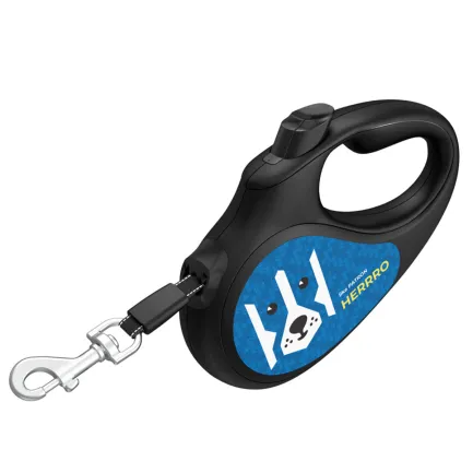 Повідець-рулетка для собак WAUDOG R-leash, малюнок "Патрон", XS, до 12 кг, 3 м, світловідбиваюча стрічка — Фото 3