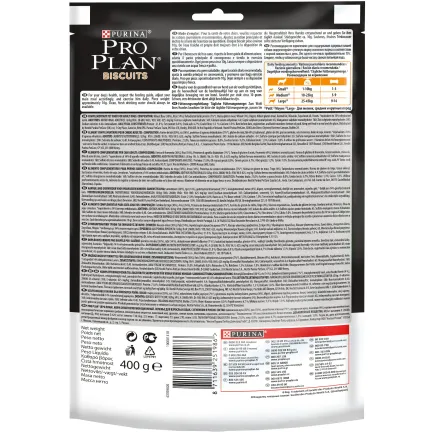 Ласощі PRO PLAN Biscuits All Size Adult для дорослих собак для здоров'я зубів і ясен з ягням 400 г — Фото 1