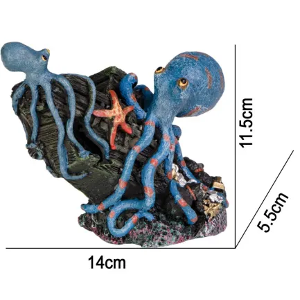 Декорація скарби восьминога Kruger Meier Octopus Treasure 14x5.5x11.5см (151012) — Фото 1