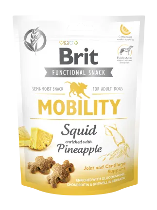 Функціональні ласощі Brit Care Mobility кальмар з ананасом для собак, 150г