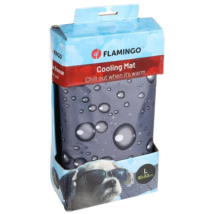 Flamingo Cooling Pad Drop ФЛАМІНГО ОХОЛОДЖУВАЛЬНА ПІДСТИЛКА КРАПЛІ для собак і котів L