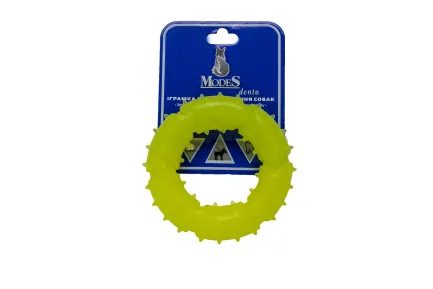 Кільце жовте розмір XS-9см, Дента (Denta) іграшка для собак MODES