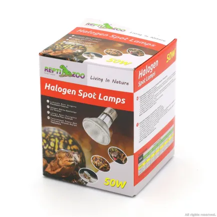 Лампа галогенова точкового нагріву UVA Repti-Zoo Spot lamp 50W (PAR2050) — Фото 2
