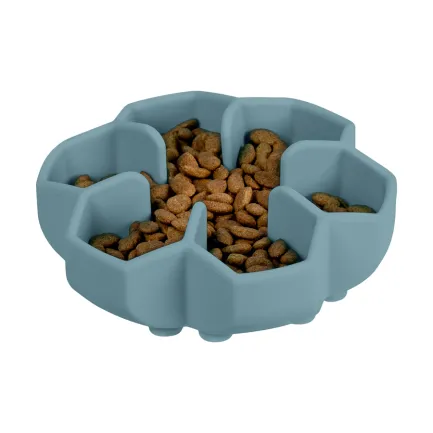 Миска для повільного харчування WAUDOG Silicone, 750 мл, сірий — Фото 5