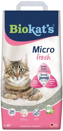 Наповнювач для котячого туалету Biokat's Micro Fresh 6 л