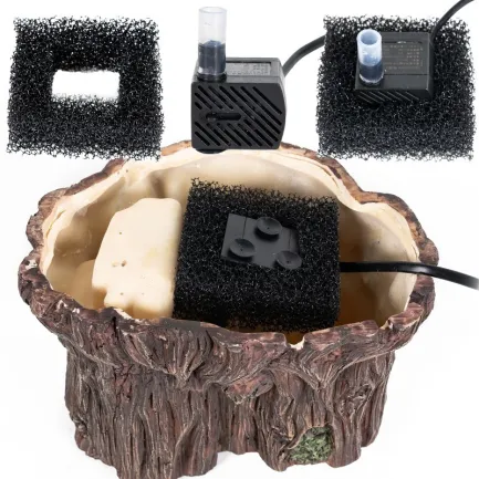 Декоративний фільтр-водоспад Repti-Zoo Turtle Filter Tree (GLB10) у формі кореня для амфібій і тераріумів до 70 літрів — Фото 4