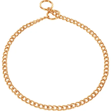 Sprenger Collar Round Link СПРЕНГЕР НАШИЙНИК для собак, кругла ланка 2мм, позолочена сталь 2 мм, 70 см