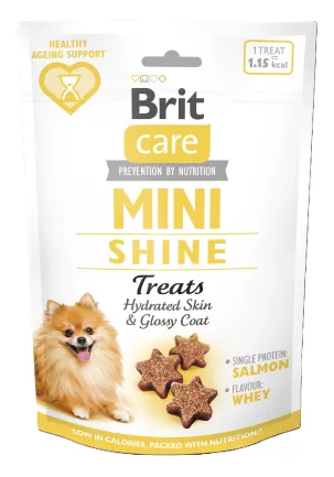 Ласощі Brit Care Mini Treats Shine для собак малих порід, для блиску шерсті, з лососем, 50 г
