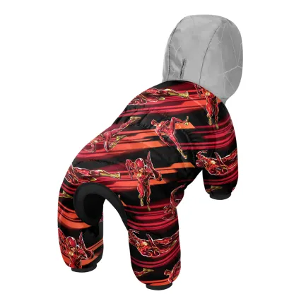 Комбінезон для собак WAUDOG Clothes малюнок "Швидкість Флеша", M35, В 59-62 см, С 37-40 см