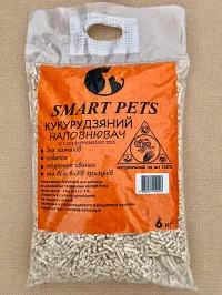 SMART PETS Кукурудзяний наповнювач для тварин, 6кг