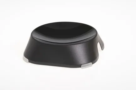 FIBOO Пласка миска з антиковзними накладками Flat Bowl, чорний