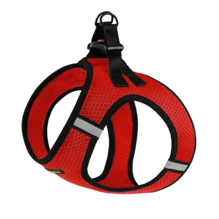 Шлея для собак Bronzedog Mesh Vest 3D сітка червона 2XS — Фото 3