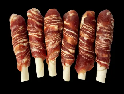 Ласощі для собак, роли з качки і тріски, Nature's Protection Lifestyle Snack For Dogs Rawhide Sticks With Duck And Cod Rolls 75г — Фото 1