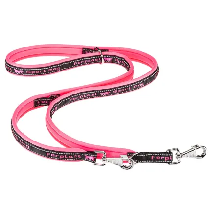 Ferplast SPORT DOG MATIC GA20/200 PINK Повідець нейлон з автомат карабіном