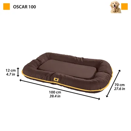 Ferplast OSCAR 100 М'яке місце коричневе, TECH-текстиль — Фото 1