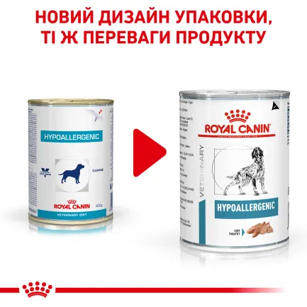 Дієтичний вологий корм Royal Canin HYPOALLERGENIC DOG (паштет) для собак 400г — Фото 2