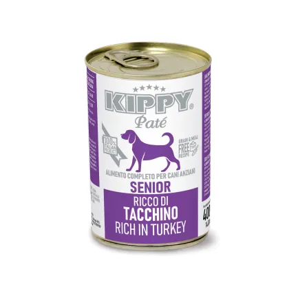 KIPPY вологий корм для зрілих собак - паштет з індичкою 400гр