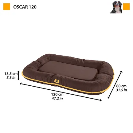 Ferplast OSCAR 120 М'яке місце коричневе, TECH-текстиль — Фото 1