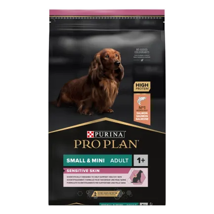 Сухий корм PRO PLAN Small&amp;Mini Adult 1+ Sensitive Skin для дорослих собак дрібних порід з чутливою шкірою з лососем 7 кг