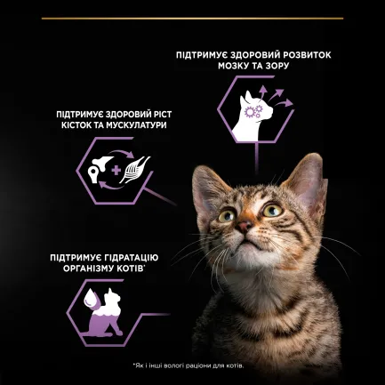 Вологий корм PRO PLAN Kitten Healthy Start для кошенят шматочки в паштеті з індичкою 75 г — Фото 5