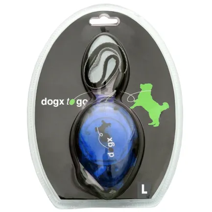 Flamingo Dogx2GO Belt Glassy L ФЛАМІНГО БЕЛТ ГЛАССІ повідець рулетка для собак до 35кг, світловідбивна стрічка 2м 2 м, до 35 кг