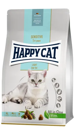 Сухий корм Happy Cat Sensitive Light для дорослих котів із надмірною вагою або/та для підтримування ваги, 10 кг, 70605