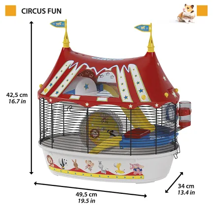 Ferplast CAGE CIRCUS FUN Клітка для хом'яків з наліпками — Фото 1