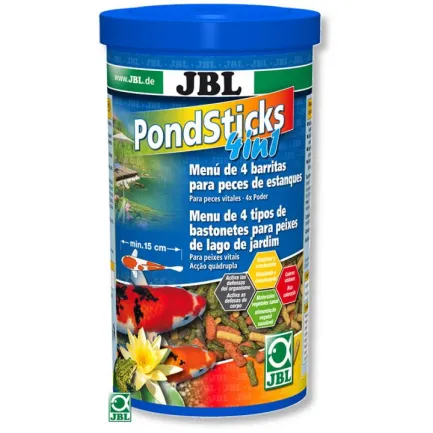 Корм JBL Pond Sticks 4 in 1 для ставкових риб, 5,5 л.