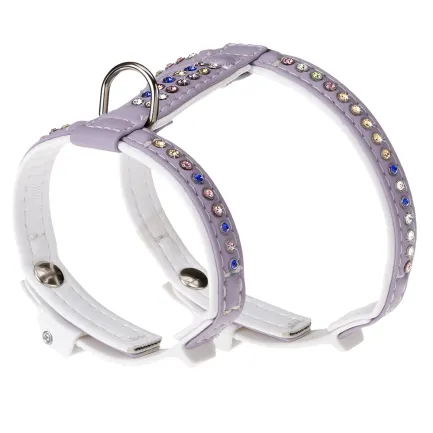 Ferplast LUX P XS WHITE-PURPLE Шлея, екошкіра