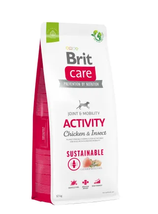 Сухий корм Brit Care Dog Sustainable Activity для собак з підвищеною активністю, з куркою та комахами, 12 кг