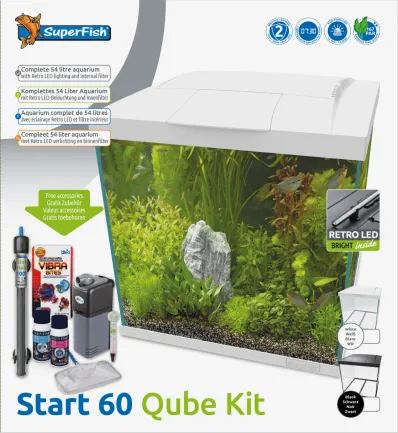 Акваріумний комплект - SF START QUBE 60 KIT WHITE (A4052365) — Фото 2