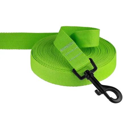 Повідець для Собак Bronzedog Active Нейлоновий з М'якою Ручкою Салатовий S — Фото 3