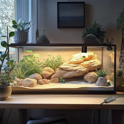 Світильник довгий з затискної ручкою і таймером Terrario Long ReptiSun Time Control 200W — Фото 3