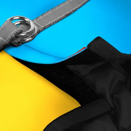 Шлея для собак м'яка WAUDOG Clothes з QR паспортом, "Colors of freedom", XS1, В 24-27 см, С 18-20 см — Фото 2