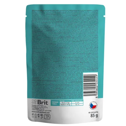 Вологий корм Brit Care Mini для собак, з філе лосося та оселедця в соусі, 85 г — Фото 2