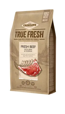 Сухий корм Carnilove True Fresh для дорослих собак всіх порід, з яловичиною, 4 кг