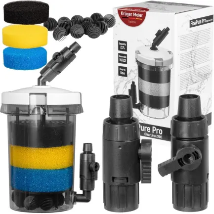 Зовнішній префільтр для акваріума Kruger Meier FlowPure Pro 2700 (16/22 мм) — 2.7 л — Фото 9
