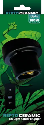 REPTO CERAMIC E27 LIGHT HOLDER ANGULAR (R2300009) керамічний патрон для тераріума — Фото 2