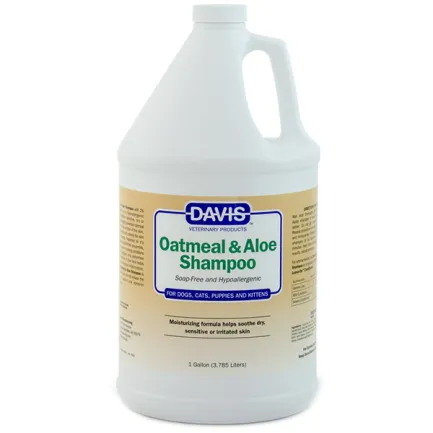 Davis Oatmeal &amp; Aloe Shampoo ДЕВІС ВІВСЯНЕ БОРОШНО З АЛОЕ гіпоалергенний шампунь для собак і котів, концентрат 3,8 л
