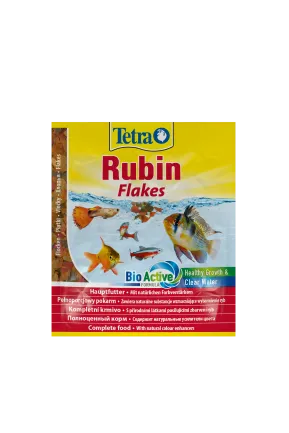 Корм Tetra Rubin Flakes для акваріумних рибок, для забарвлення, 12 г (пластівці) — Фото 2