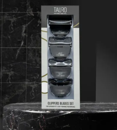 Tauro Pro Line Набір змінних лез із нержавної сталі для машинок для стрижки шерсті тварин, 3, 6, 9, 12 мм — Фото 1