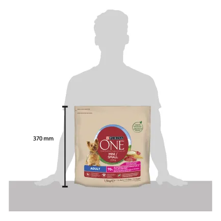 Сухий корм PURINA ONE Mini/Small для дорослих собак дрібних порід з яловичиною та рисом 1,5 кг — Фото 2