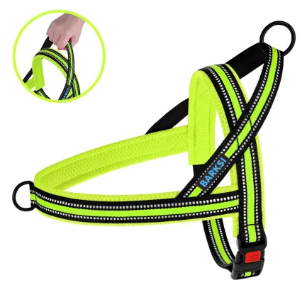 Шлея для Собак BronzeDog Mesh Скандинавська Лимонна S