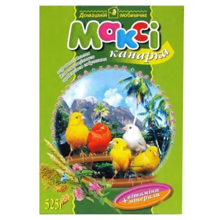 Максі корм канарка, 525г + крейда