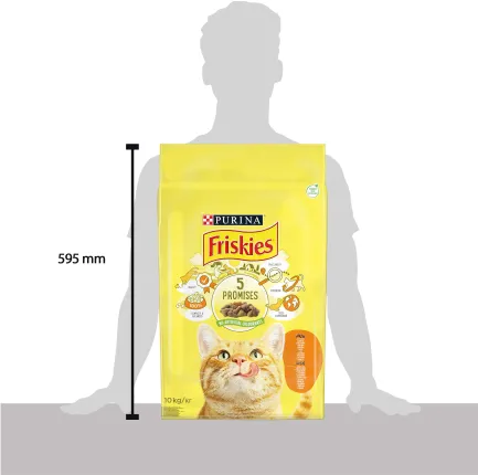 Сухий корм FRISKIES для дорослих котів з куркою та овочами 10 кг — Фото 3